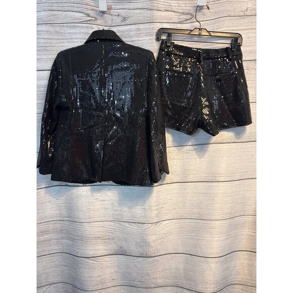 Zadig & Voltaire Vive Sequins Jacket & Shorts Set Size 36/S - Picture 2 of 5